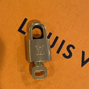 Louis Vuitton Silver Padlock with Key